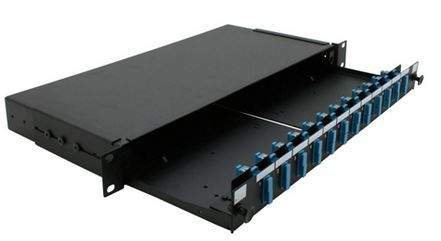 fibre optic patch panel tray